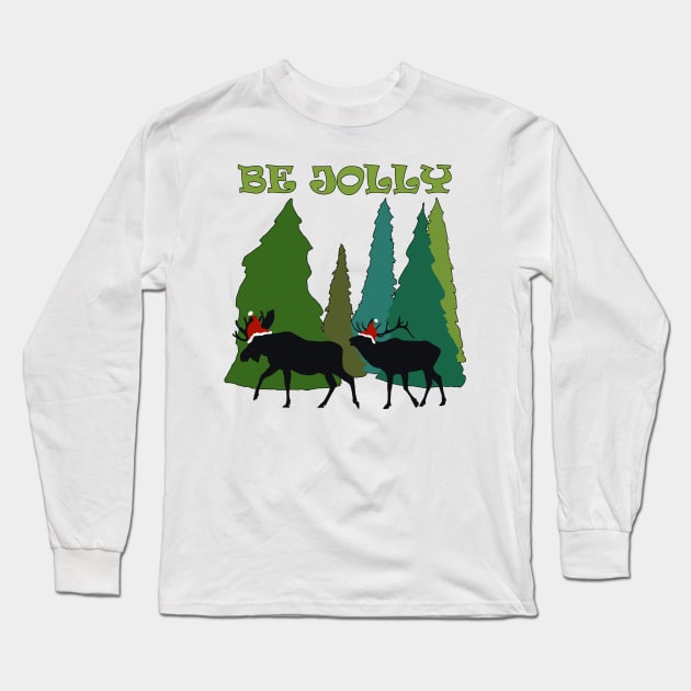 Be Jolly Long Sleeve T-Shirt by MelissaJBarrett